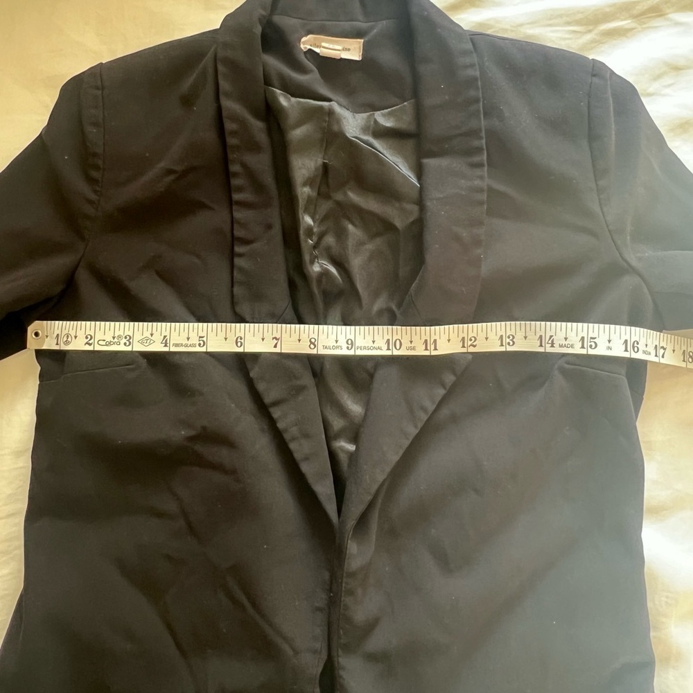 Silence + Noise Relaxed Open Front 3/4 Sleeves Blazer - Picture 6 of 7